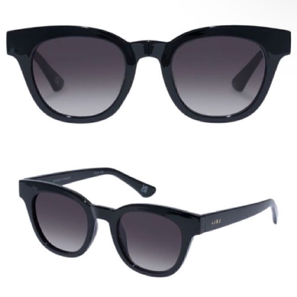 AIRE NWT Dorado 50mm D-Frame Sunglasses Black